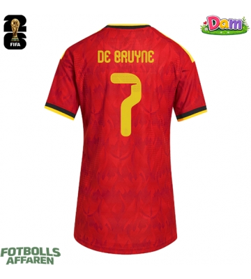 Belgien Kevin De Bruyne #7 Hemmatröja Kvinnor VM 2026 Kortärmad